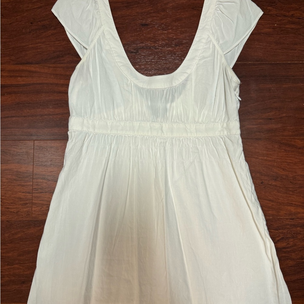 THEORY Elegant White Cap Sleeve Top - Picture 6 of 6
